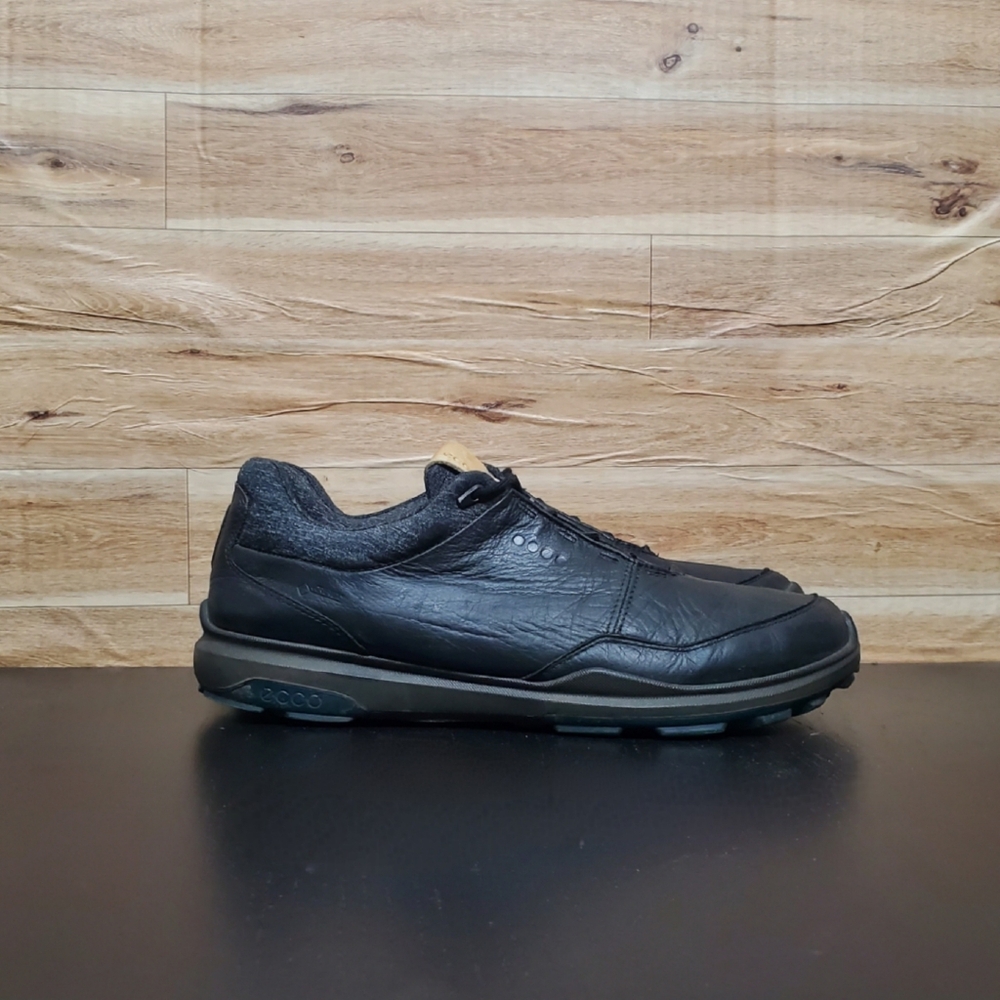 Ecco Biom Hybrid 3 Golf Leather Black Shoes Men's Size 9